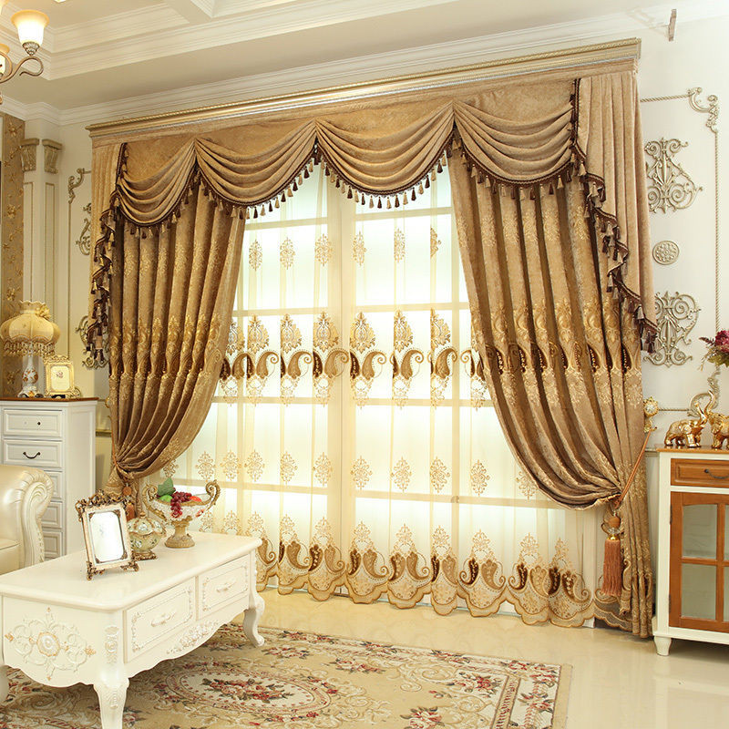 Swag Curtains For Living Room
 62" Luxury velvet Waterfall and Swag Valance curtains with