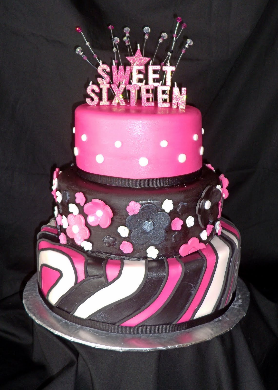 Sweet 16 Birthday Cake
 Happy Sweet Sixteenth Birthday Lili