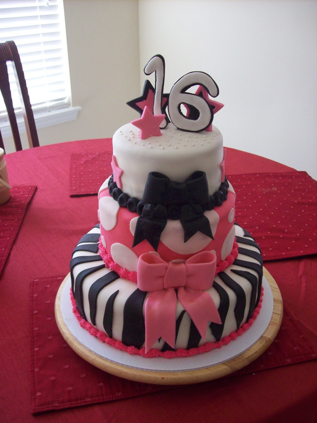 Sweet 16 Birthday Cake
 Cakesby Zana Sweet 16 Birthday Cake