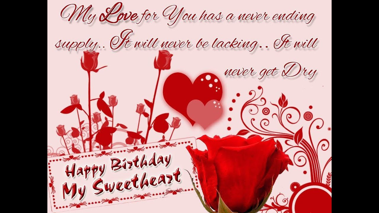 Sweetest Birthday Quotes
 happy birthday sweetheart wishes whatsapp video message
