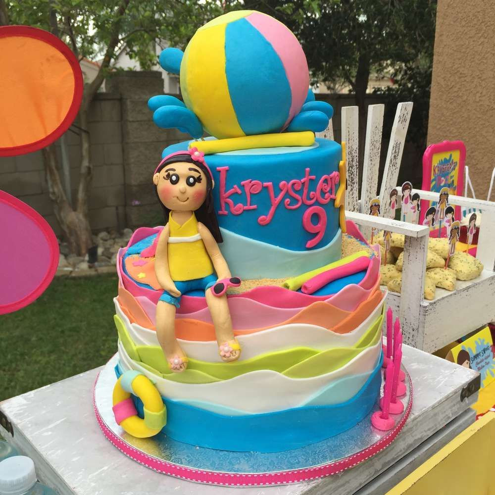 Swimming Pool Birthday Party Ideas
 Amazing cake from a swimming birthday party See more