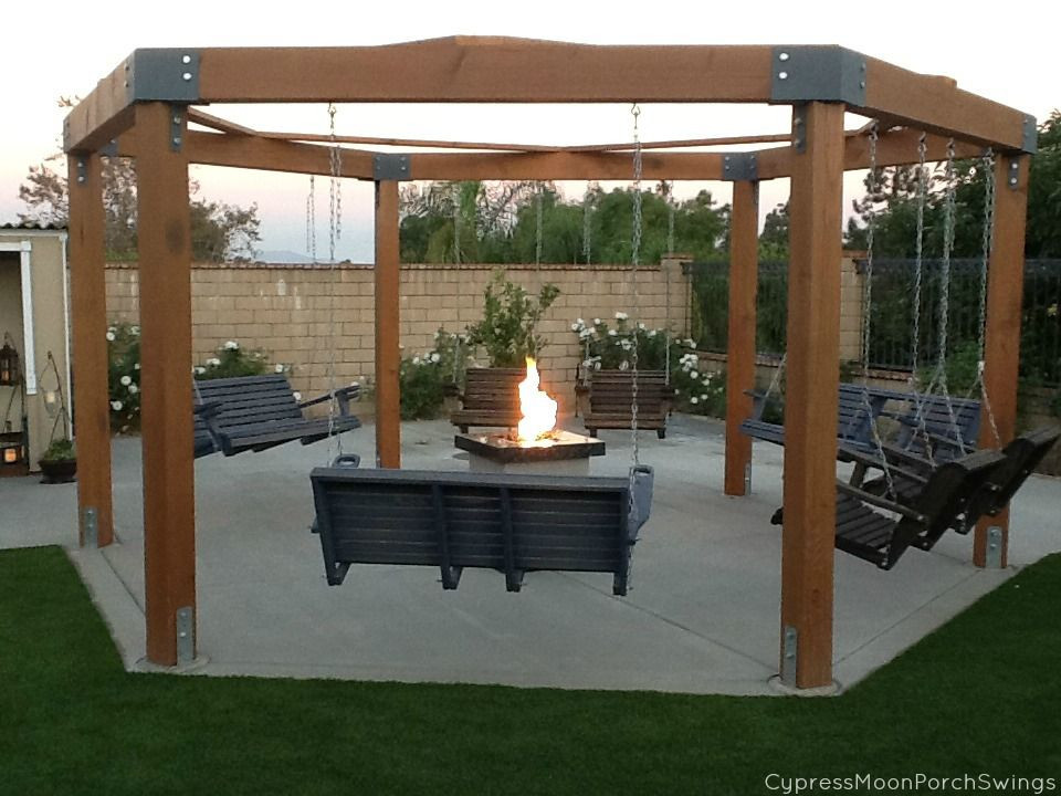 Swinging Bench Fire Pit
 Bench Swing Fire Pit