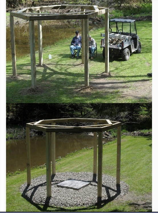 Swinging Bench Fire Pit
 DIY Swinging Bench Fire Pit