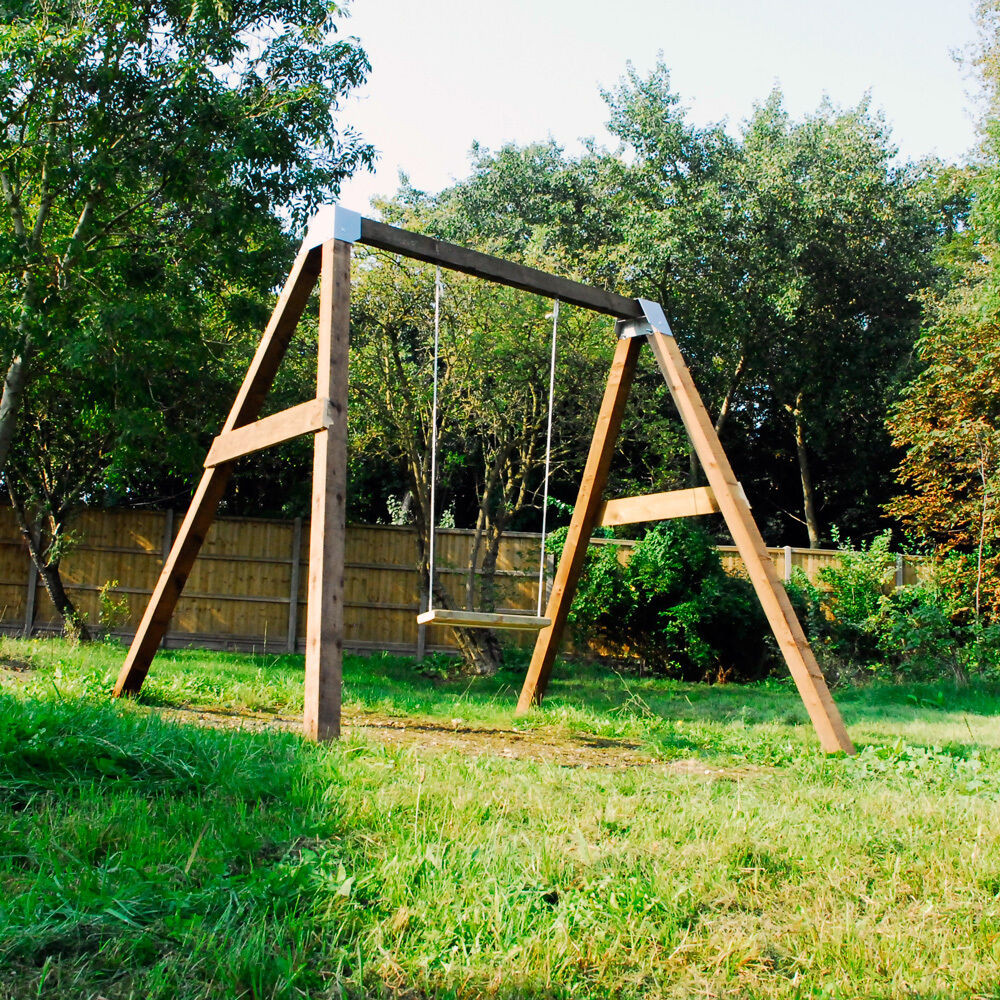 Swings For Backyard
 DIY Garden Swing Set Brackets Wooden Frame Outdoor Kids