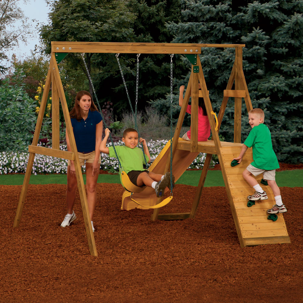 Swings For Backyard
 Backyard Summer Safety Swing Sets