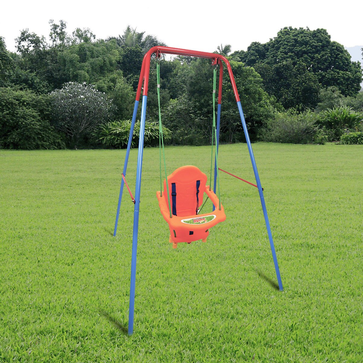 Swings For Backyard
 Costway Costway Kids Toddler Children Swing Seat Chair