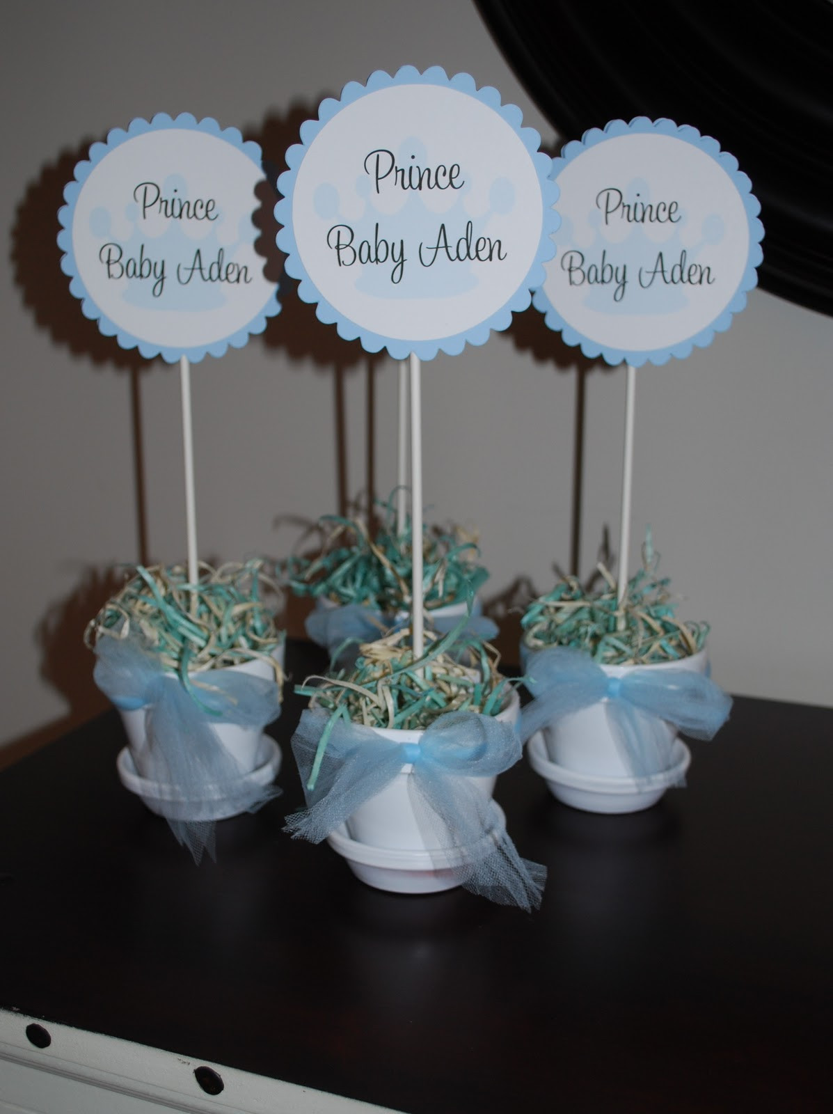 Table Decor For Baby Shower
 Sweet P Parties Prince Baby Shower