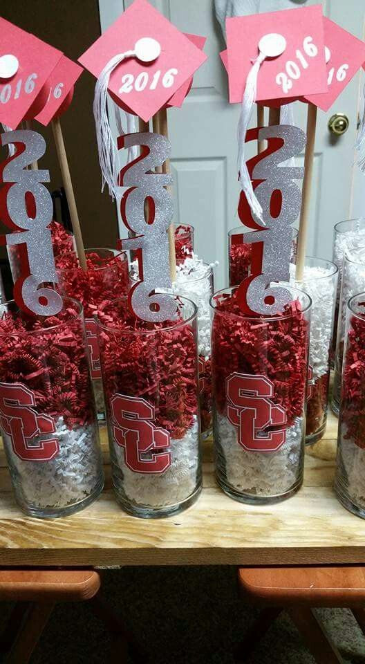 Table Decoration Ideas For High School Graduation Party
 Graduation Centerpieces