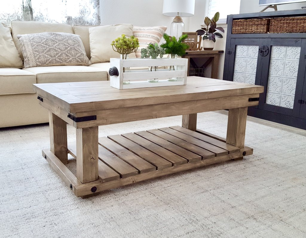 Table Plans DIY
 DIY Industrial Coffee Table Handmade Haven