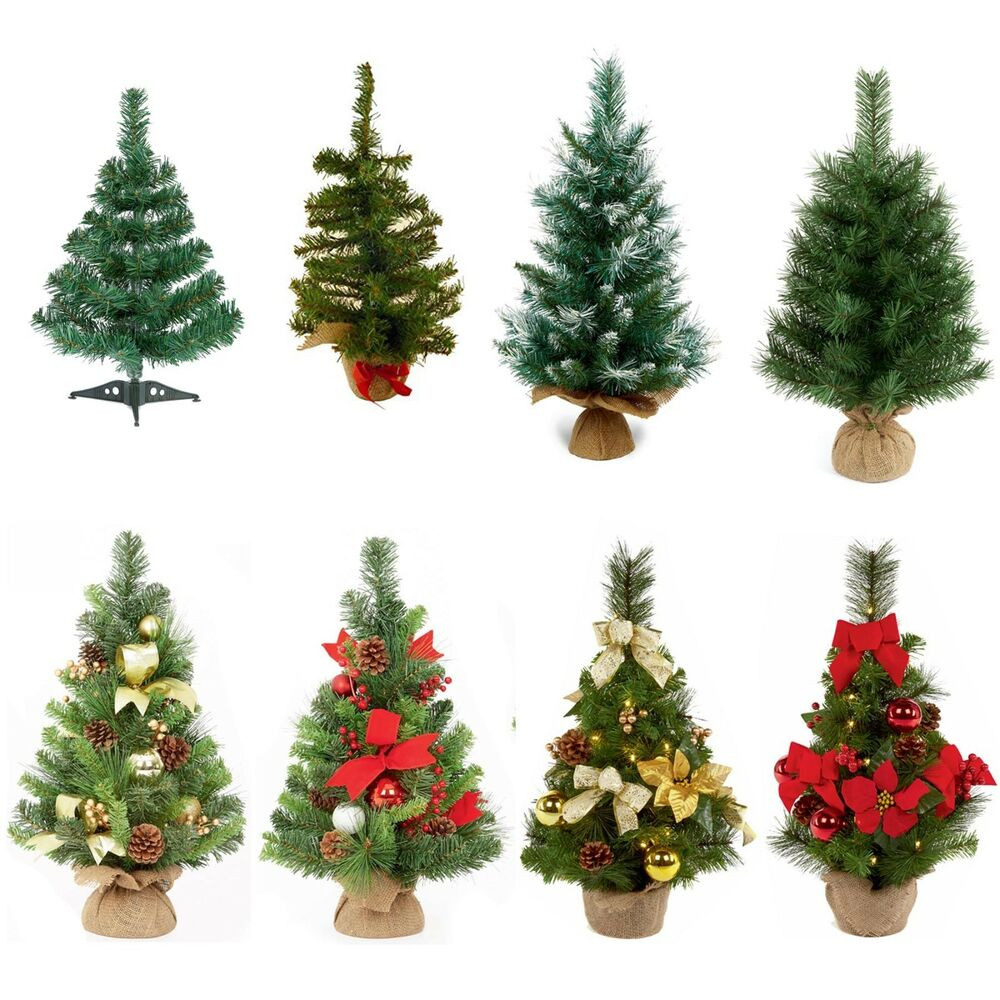 Table Top Christmas Trees
 45 60cm Table Top Plain or Dressed Christmas Tree Indoor