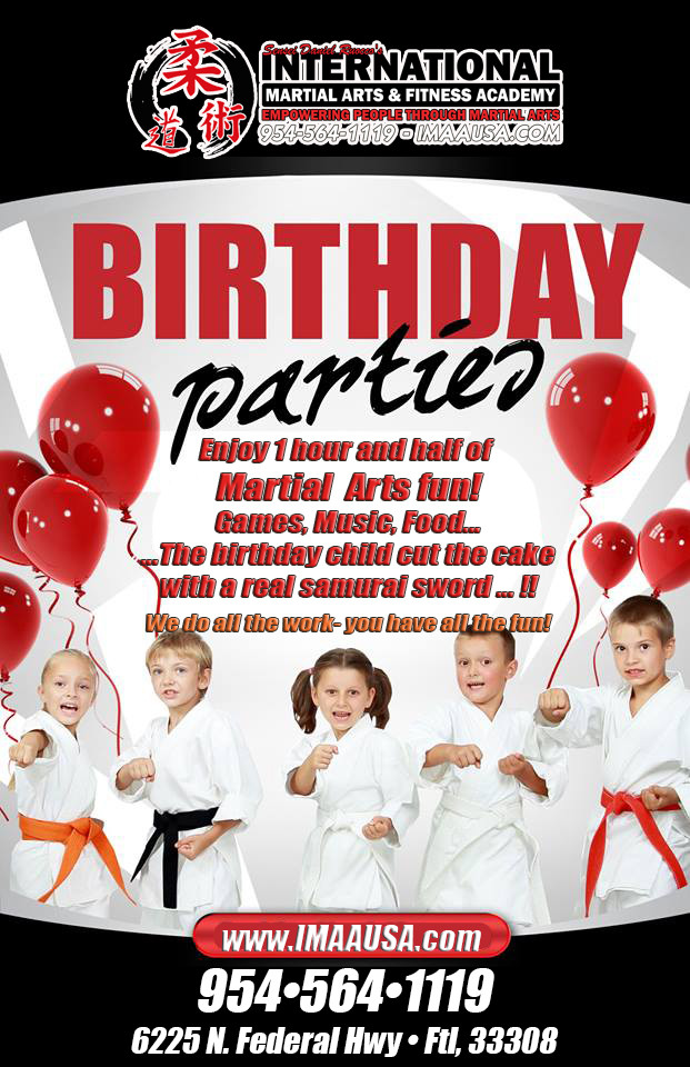 Taekwondo Birthday Party
 IMAA MARTIAL ARTS BIRTHDAY PARTY