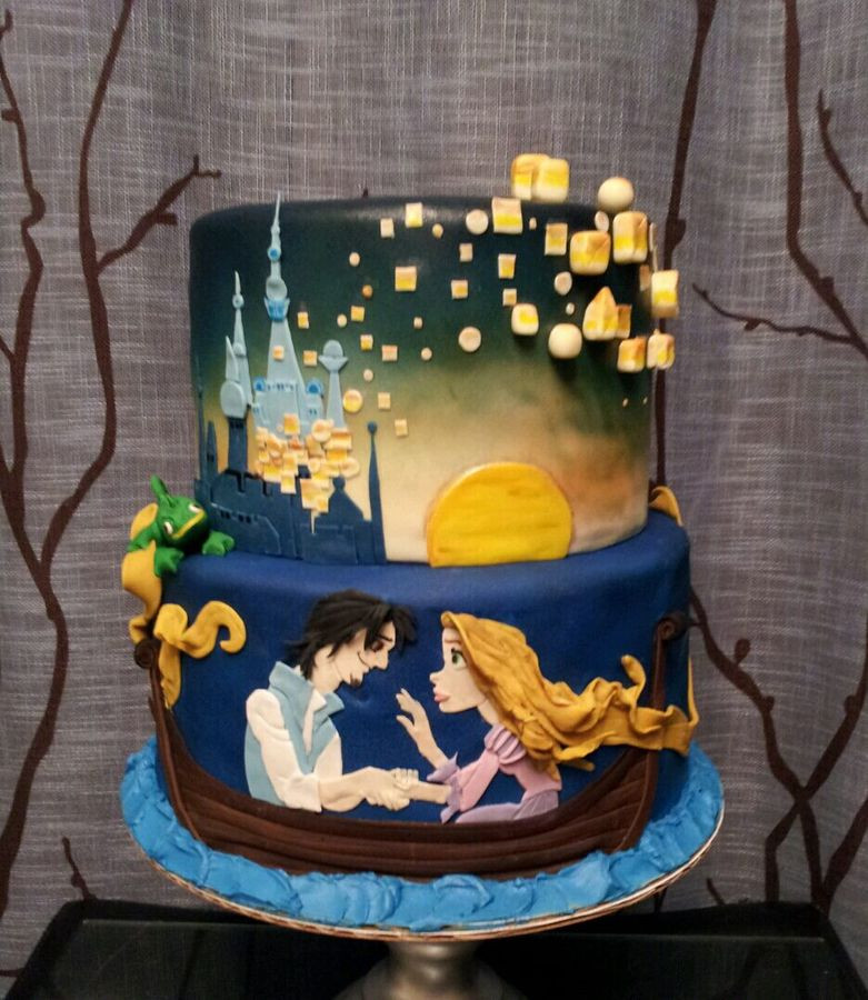 Tangled Birthday Cake
 Top Tangled Cakes Gallery CakeCentral