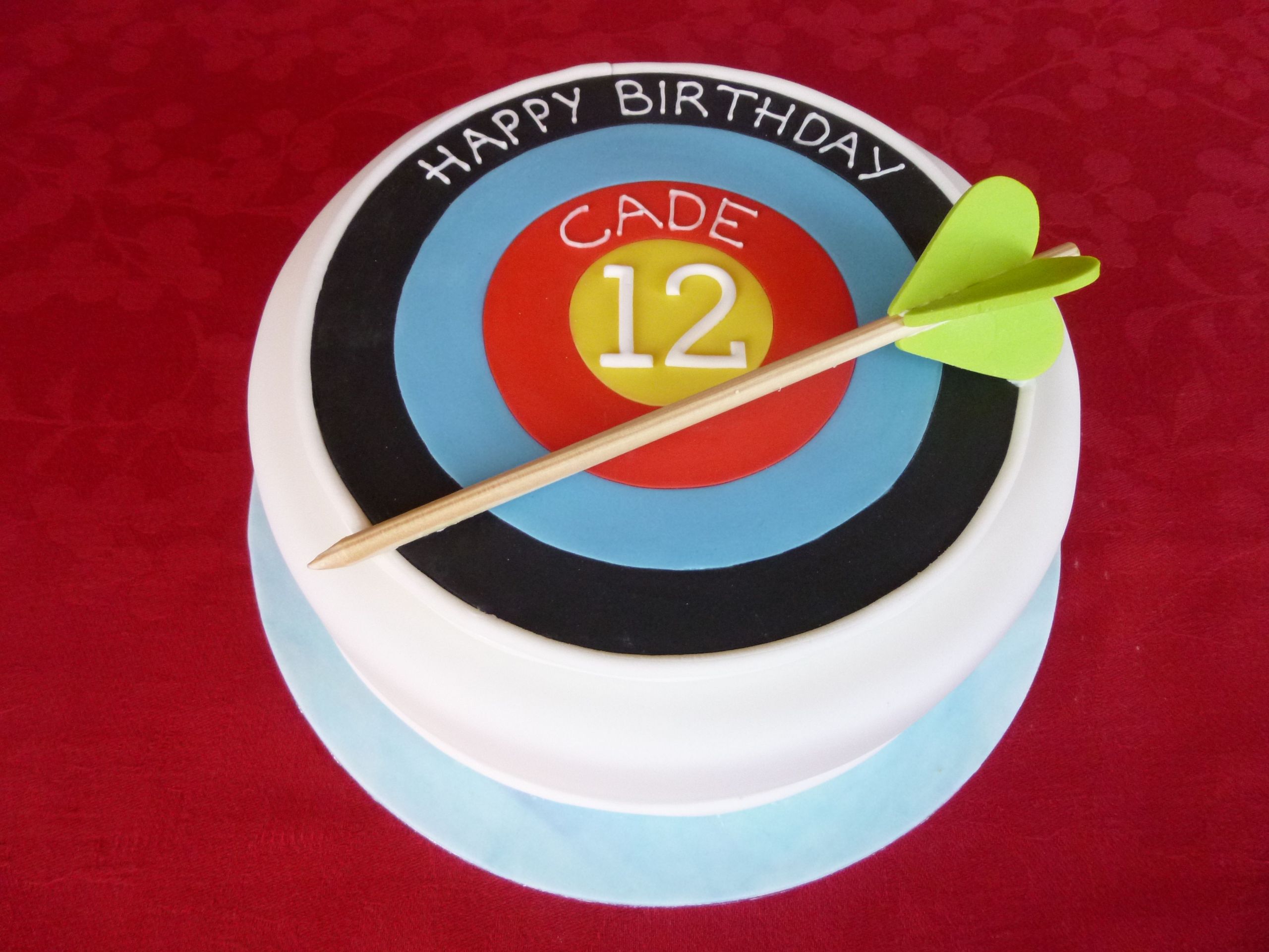 Target Birthday Cakes
 Archery Tar Birthday Cake