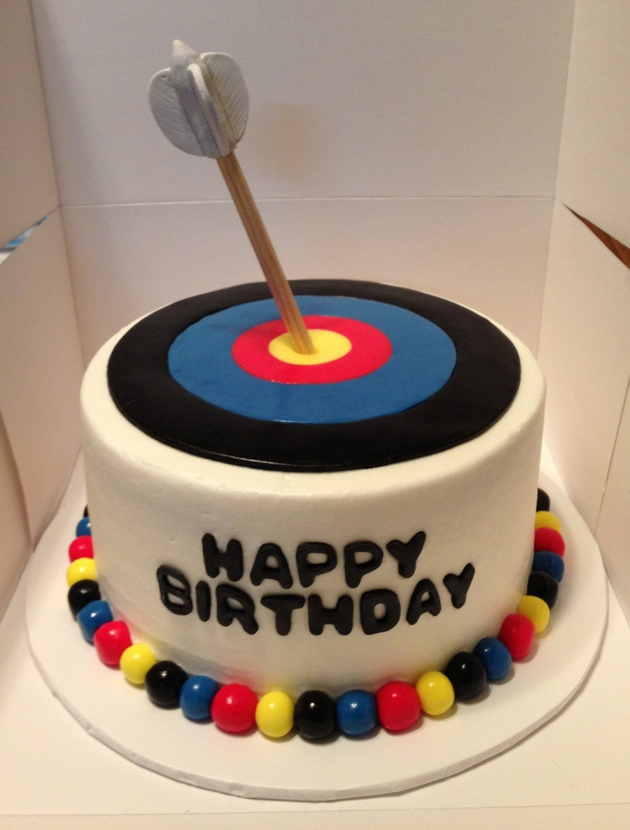 Target Birthday Cakes
 Archery Tar Birthday Cake CakeCentral
