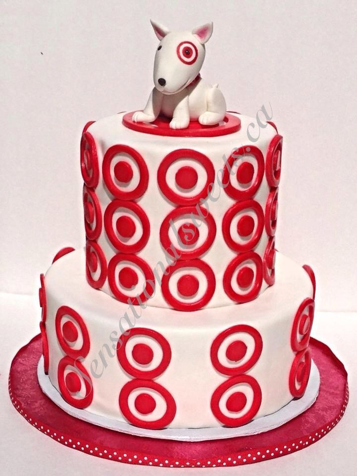 Target Birthday Cakes
 Tar cake with bullseye the dog fondant figurine