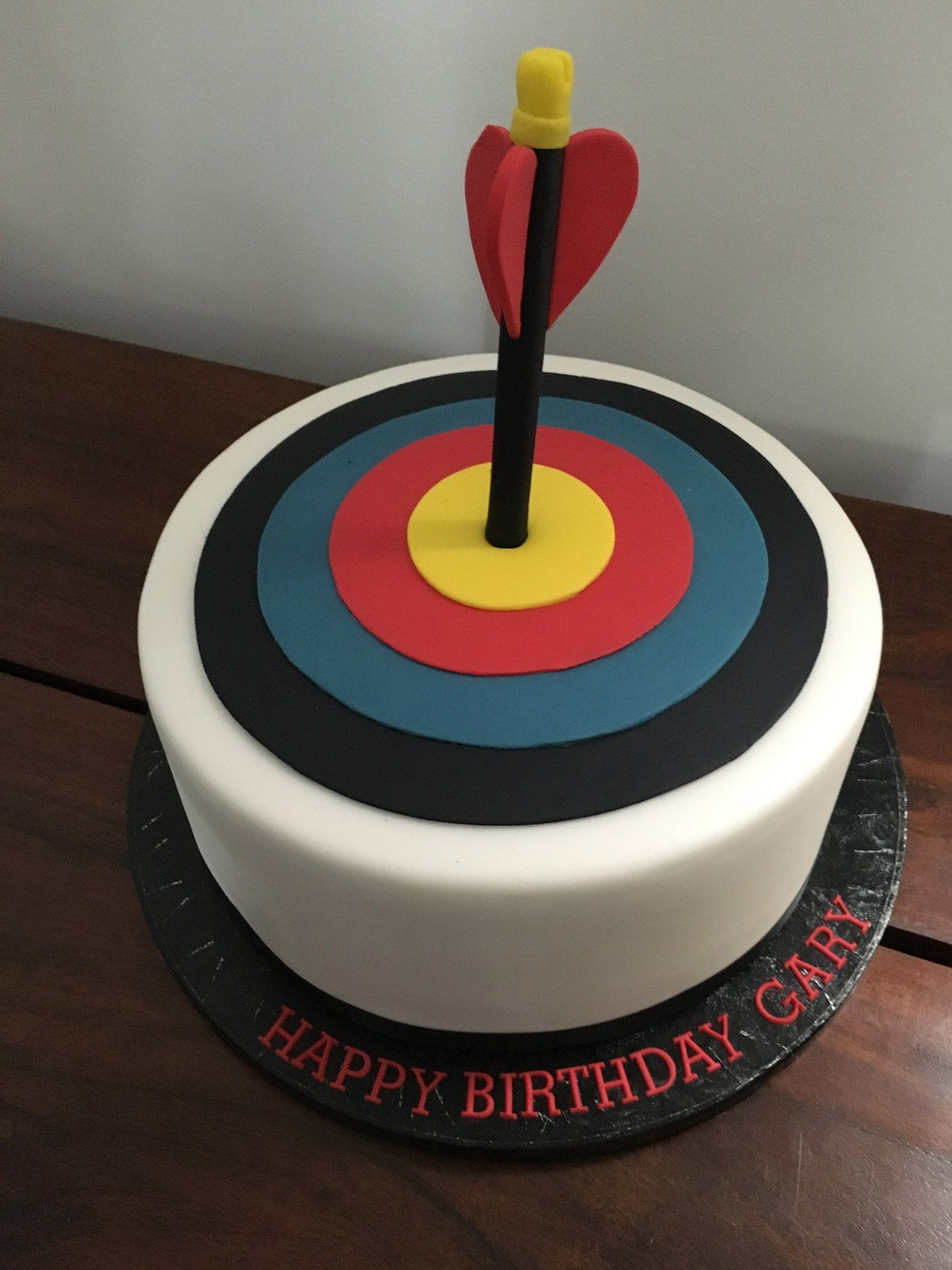 Target Birthday Cakes
 Archery Tar Cake