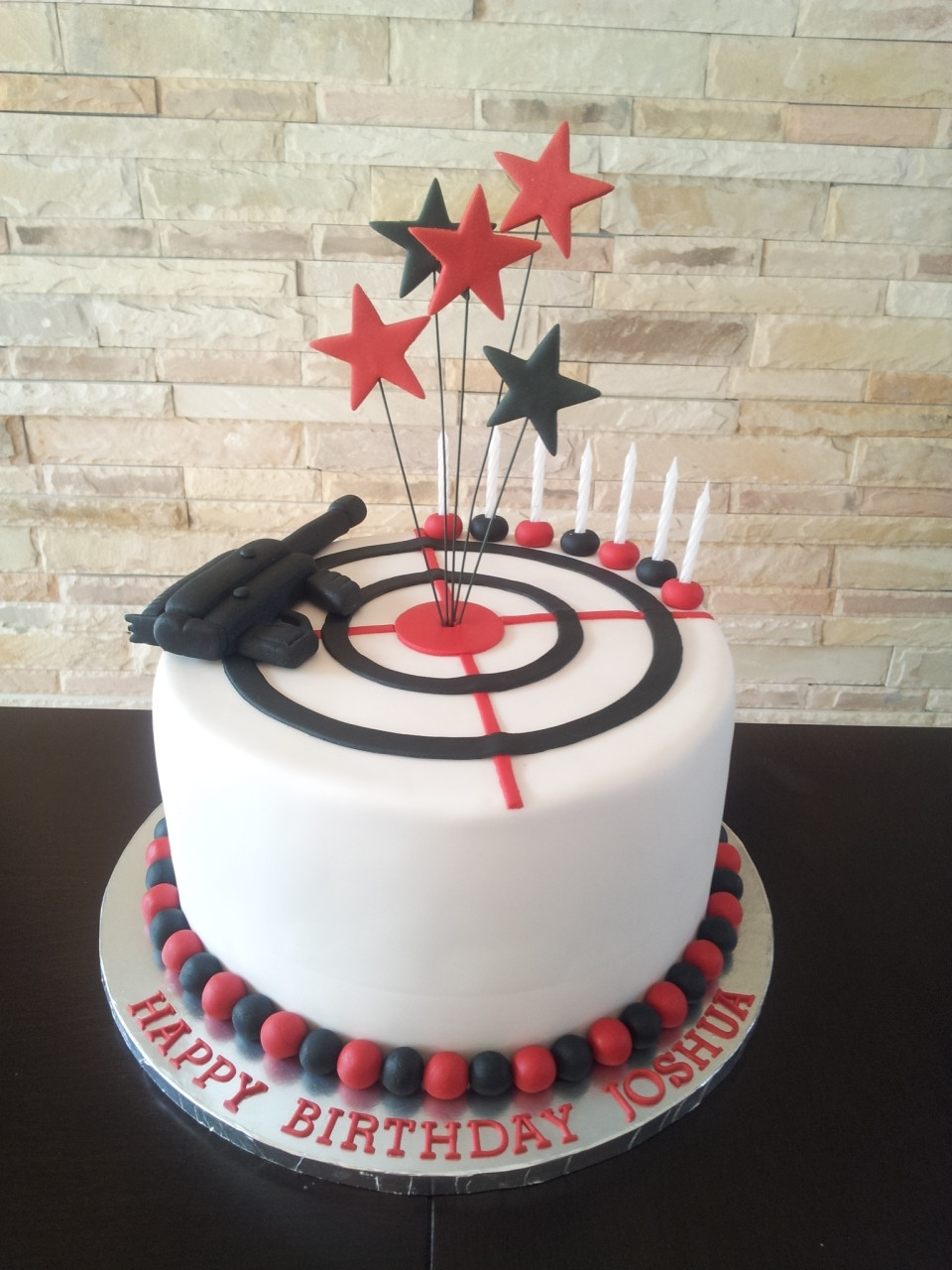 Target Birthday Cakes
 Laser Tag Themed Boy s Birthday Cake CakeCentral