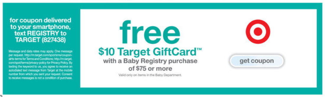 Target Gift Registry For Baby
 Expired Free $10 Tar Gift Card with Baby Registry