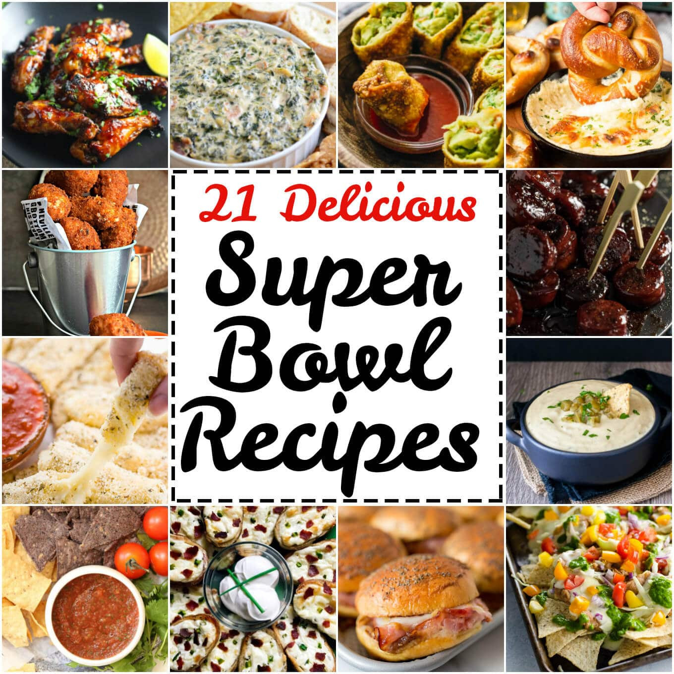 Tasty Super Bowl Recipes
 21 Delicious Super Bowl Party Recipes • Salt & Lavender