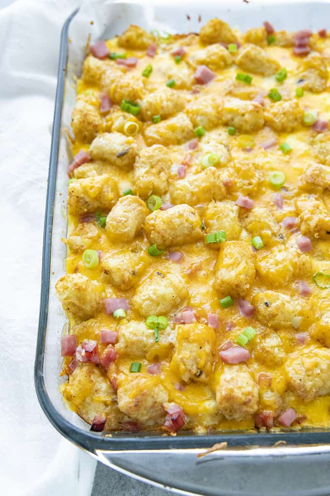 Tater Tots Breakfast Casserole
 Tater Tot Breakfast Casserole The Salty Marshmallow