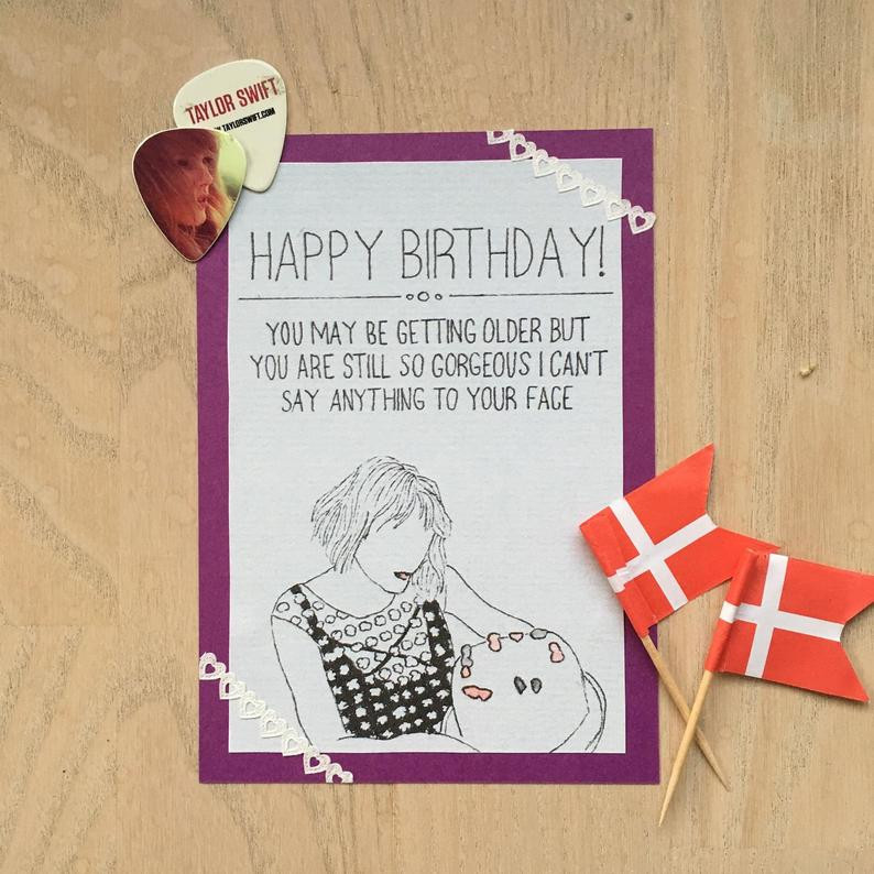 Taylor Swift Birthday Card
 Taylor Swift Birthday Card Taylor Swift Album