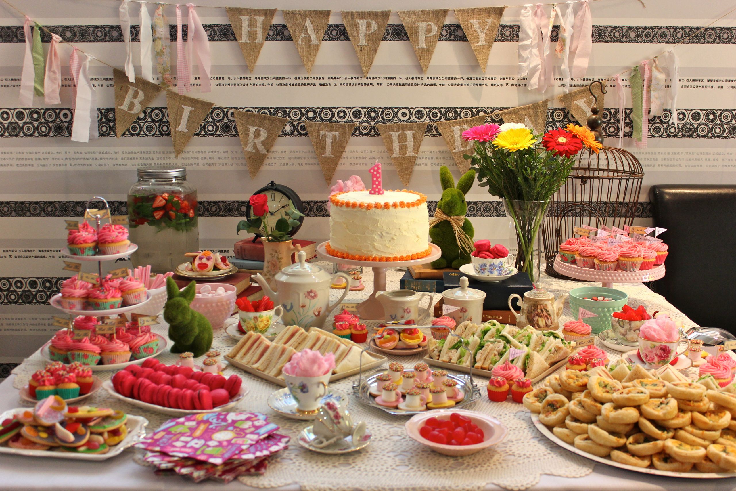 Tea Party Birthday
 Alice in Wonderland Vintage Tea Birthday Party Project