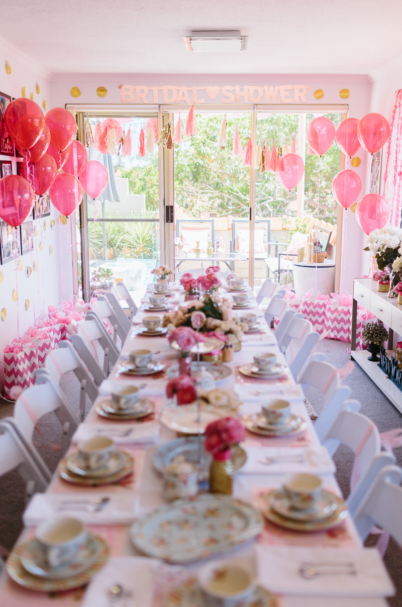 Tea Party Bridal Shower Ideas
 A Glittering Pink High Tea Shower in Sydney Australia