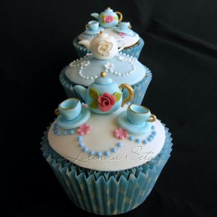 Tea Party Cupcakes Ideas
 13 best Tea party cupcake ideas images on Pinterest