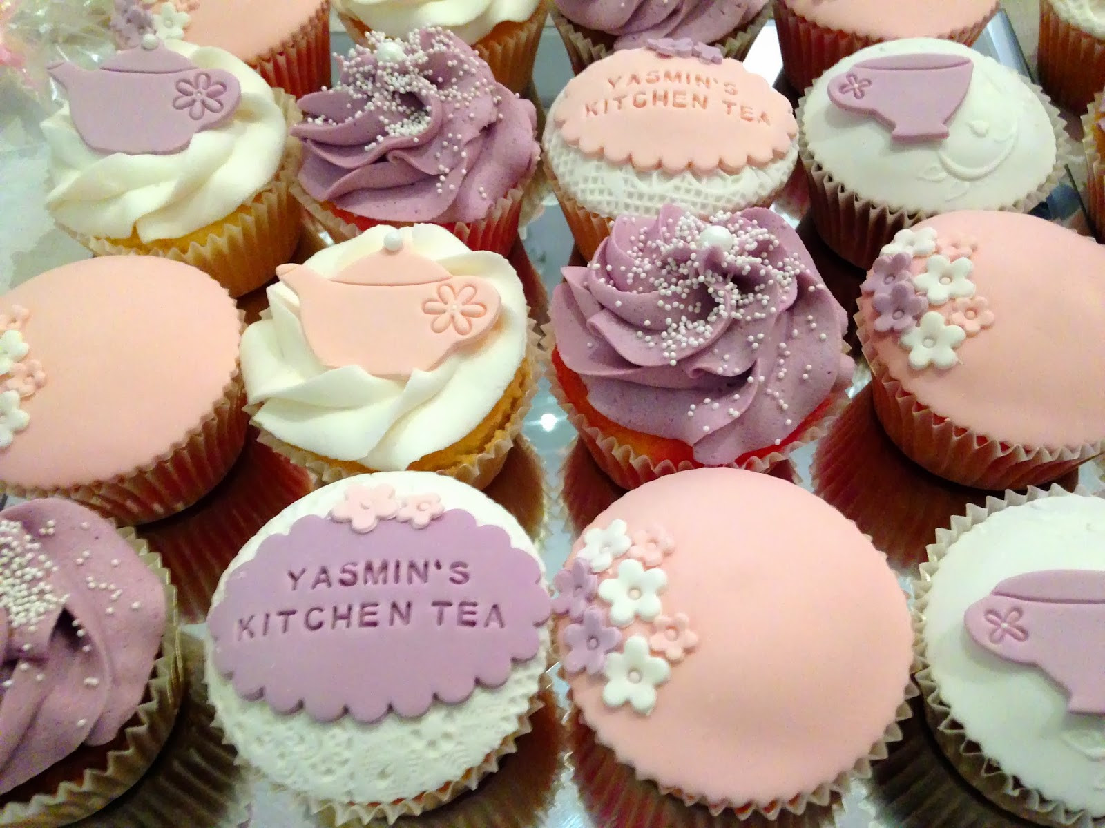 Tea Party Cupcakes Ideas
 Party Ideas Pretty in pink floral kitchen tea ideas