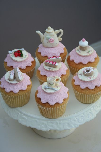 Tea Party Cupcakes Ideas
 Tea party cupcakes Cake and Cupcake Ideas