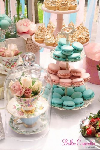 Tea Party Dessert
 Food Inspired Centerpieces