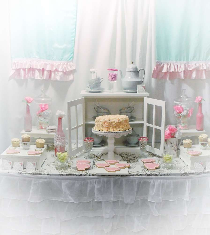 Tea Party Dessert Ideas
 Tea party dessert table See more party planning ideas at
