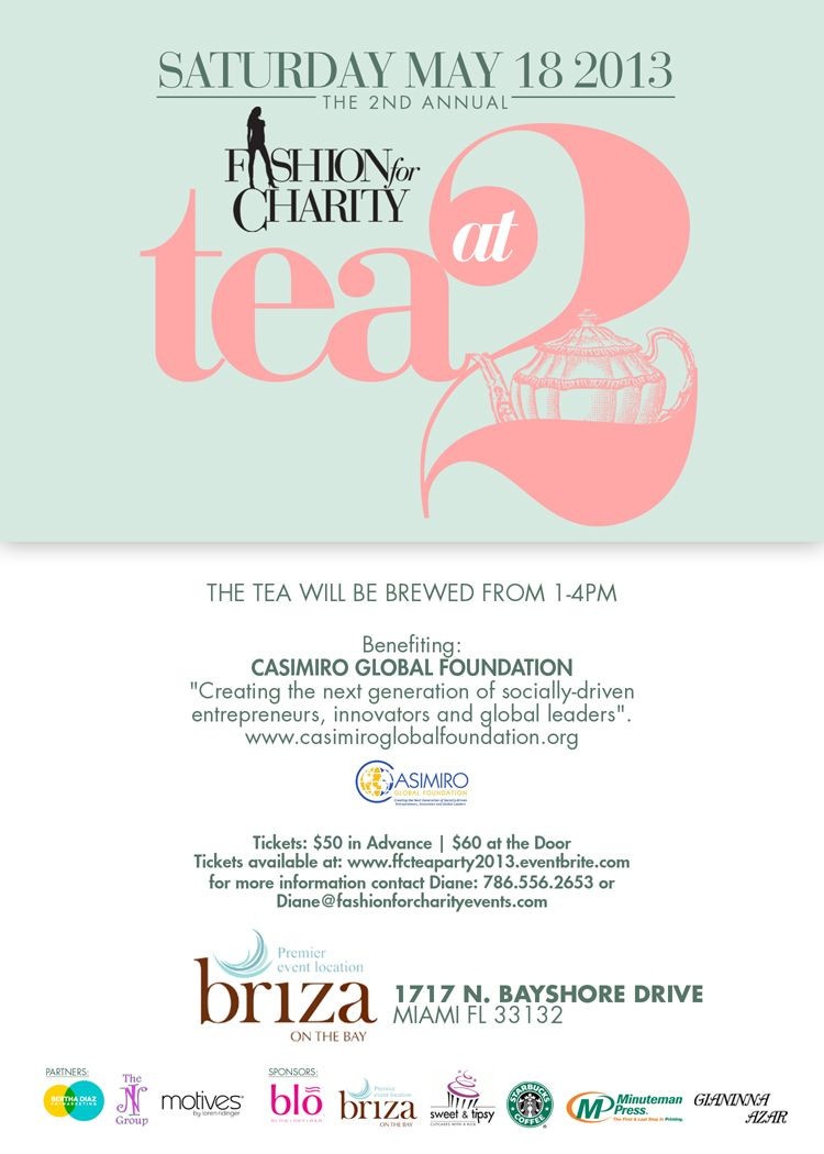 Tea Party Fundraising Ideas
 Fundraiser party invitation