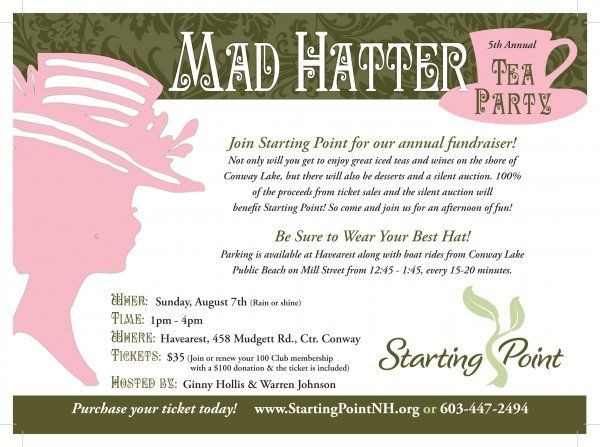 Tea Party Fundraising Ideas
 Mad Hatter Tea Party Invitation charity fundraiser