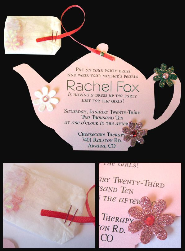 Tea Party Invite Ideas
 180 best images about Tea Party Invitations on Pinterest