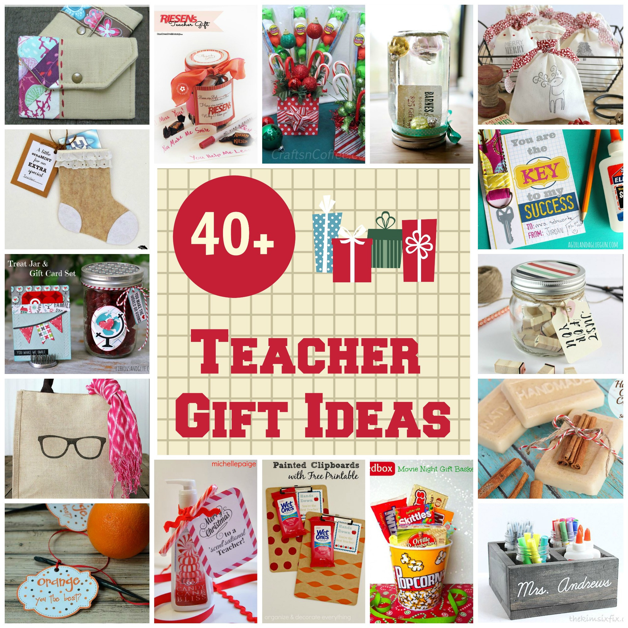 Teacher Holiday Gift Ideas
 40 Christmas Gift Ideas for Teachers Organize and