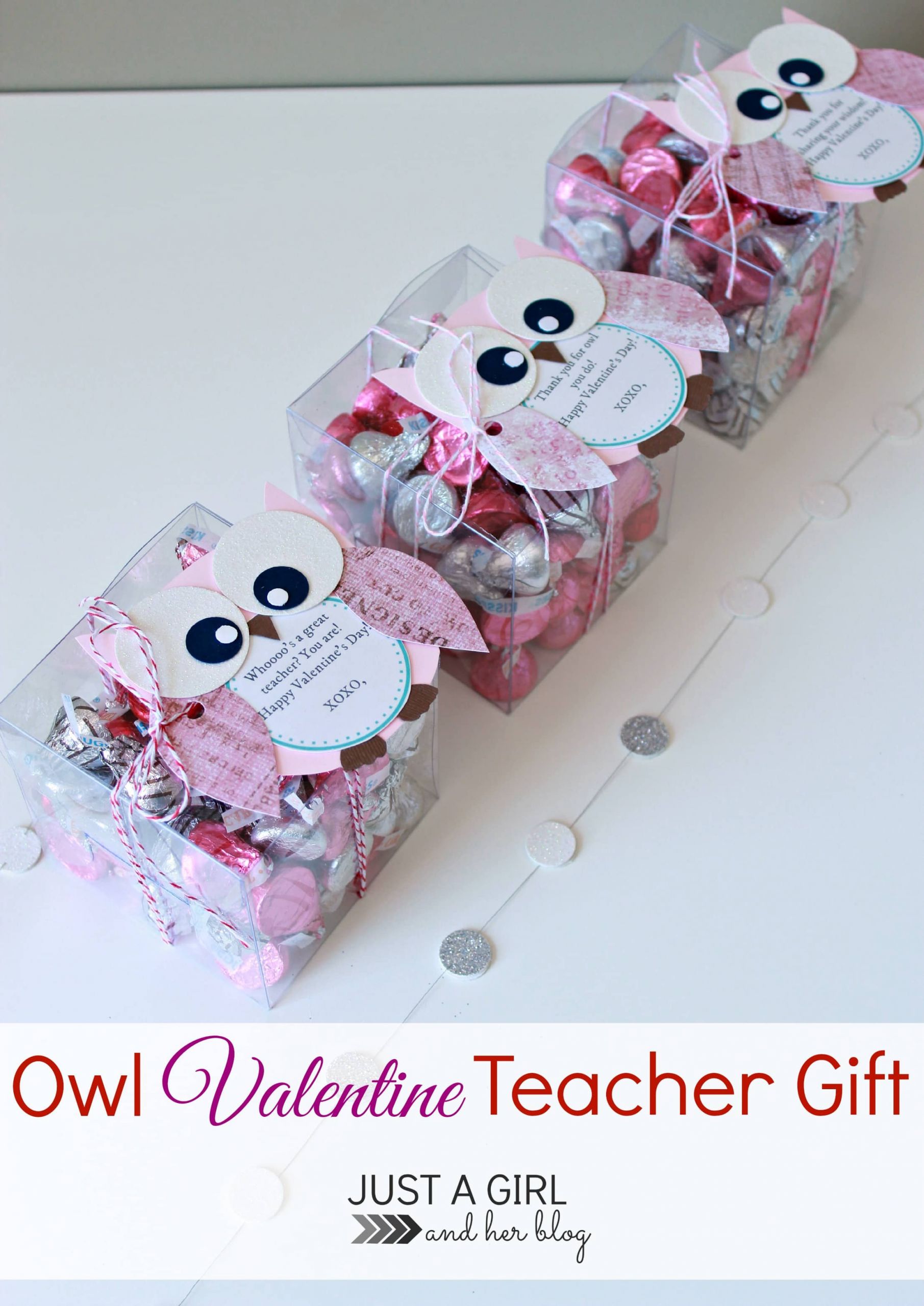 Teacher Valentines Gift Ideas
 Owl Valentine Teacher Gift Just a Girl and Her Blog