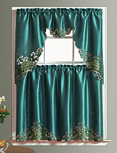 Teal Kitchen Curtains
 Teal Color Kitchen Curtains Best Teal Color Kitchen