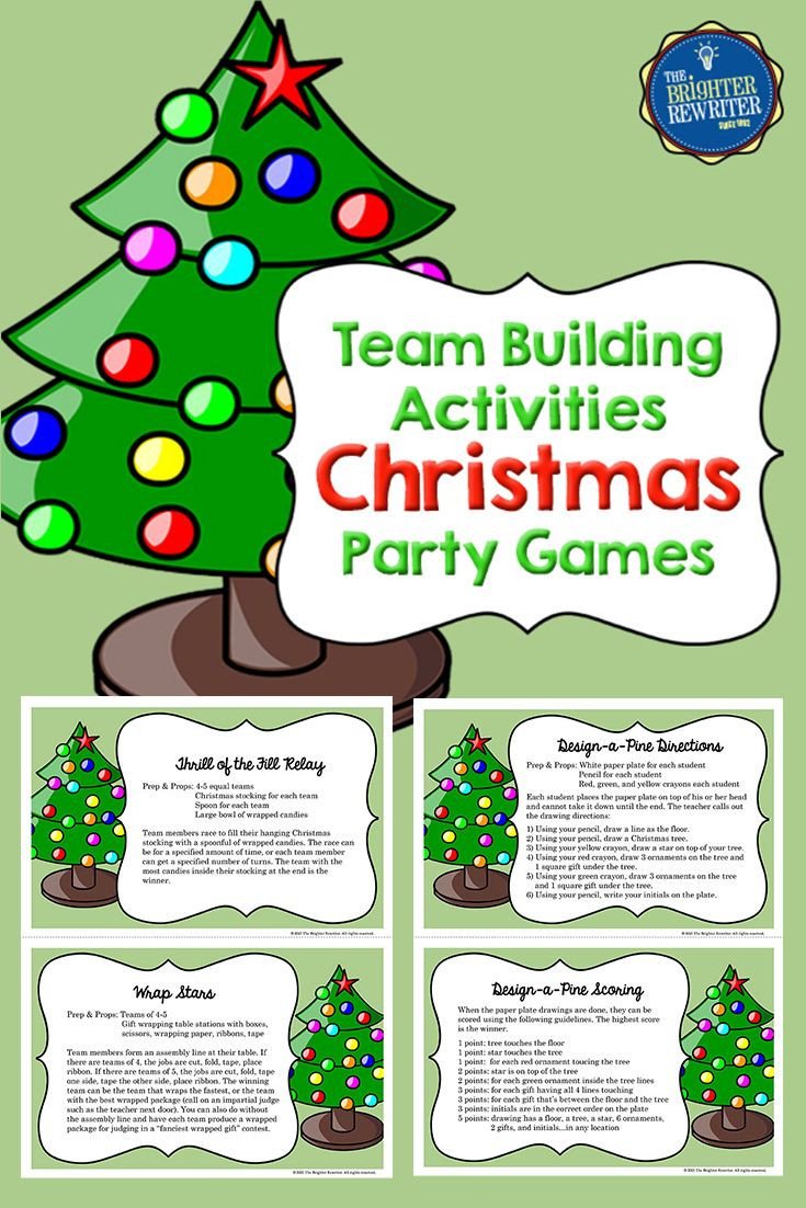 Team Holiday Party Ideas
 Christmas Party Activities