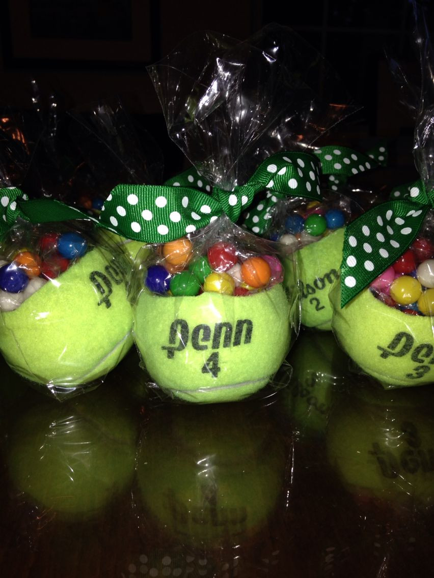 Tennis Gifts For Kids
 Tennis Ball Gift Favors for a tennis themed high school