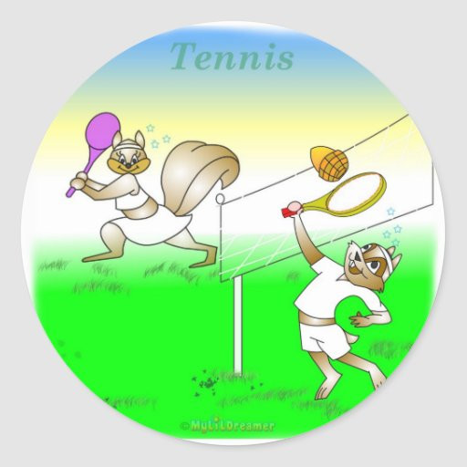 Tennis Gifts For Kids
 Cool tennis ts for kids round stickers