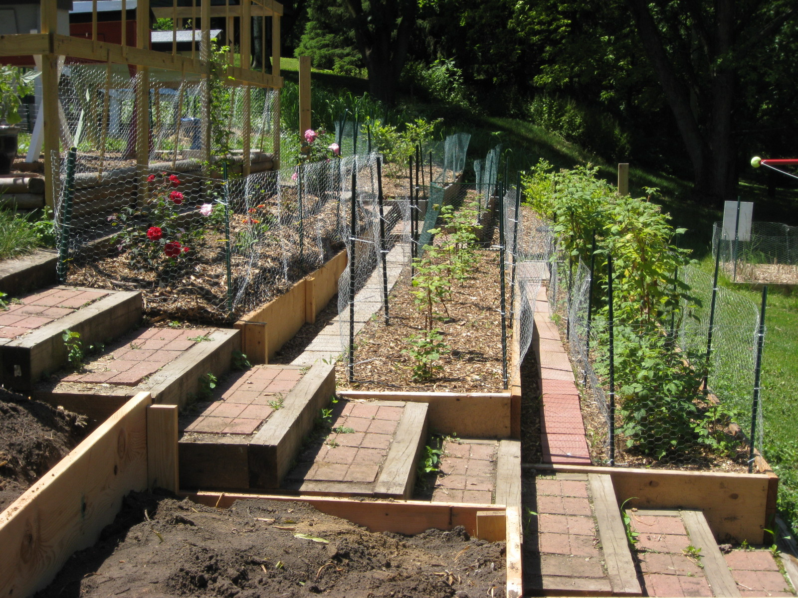 Terrace Landscaping Ideas
 Red Bucket Farm Garden Terraces