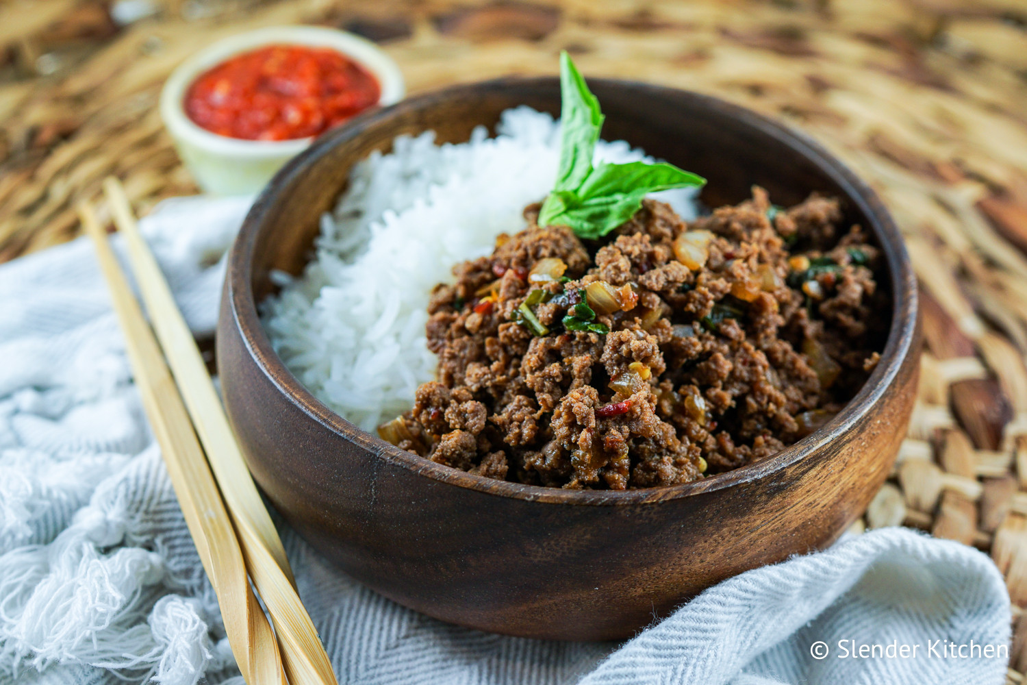 Thai Ground Beef Recipes
 Spicy Thai Basil Ground Turkey Slender Kitchen