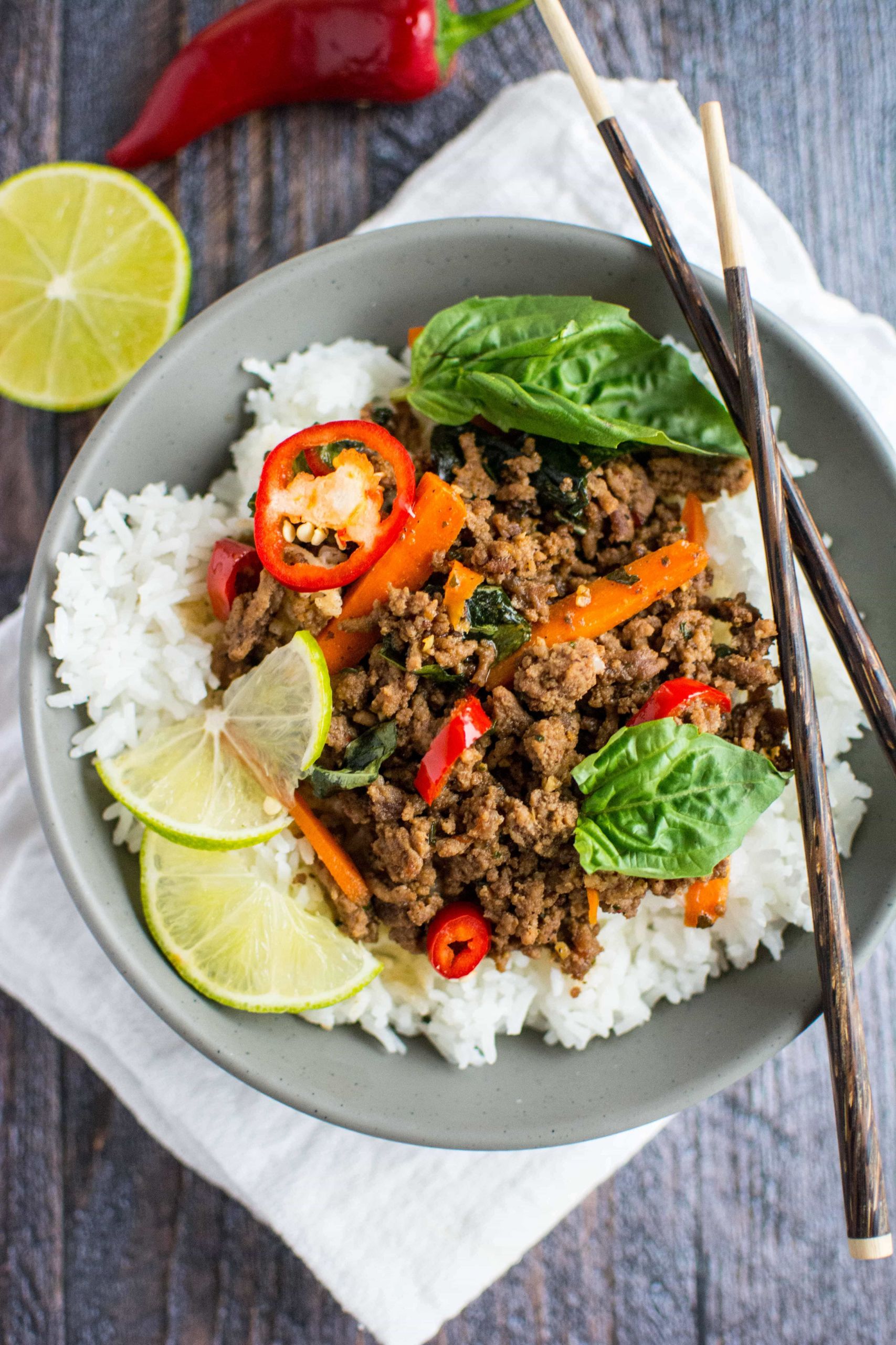 Thai Ground Beef Recipes
 Quick Fix Meal Thai Basil Beef Slow Cooker Gourmet