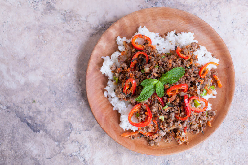 Thai Ground Beef Recipes
 Thai Ground Beef Recipe with Mint Carrots and Peppers