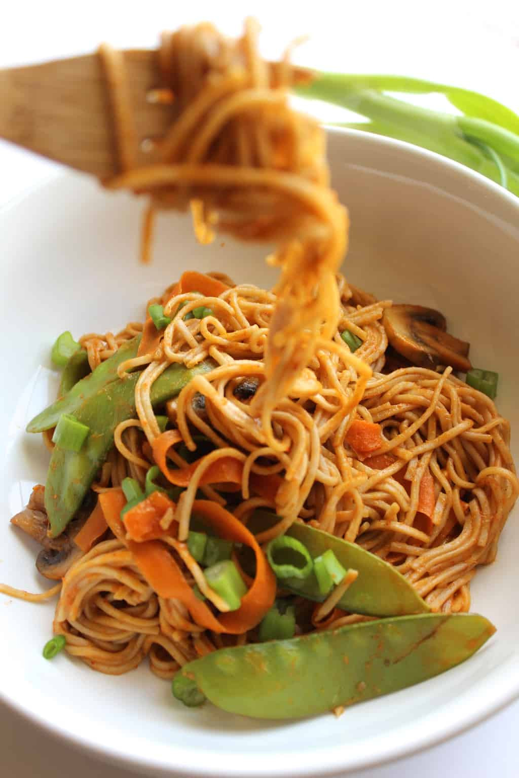 Thai Noodles Recipe Vegetarian
 Ve arian Thai Curry Noodles pumpkinandpeanutbutter