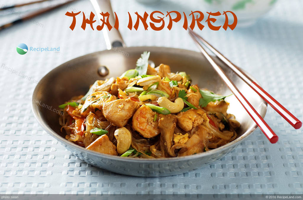 Thai Shrimp Noodles
 Spicy Thai Noodles with Chicken and Shrimp Recipe