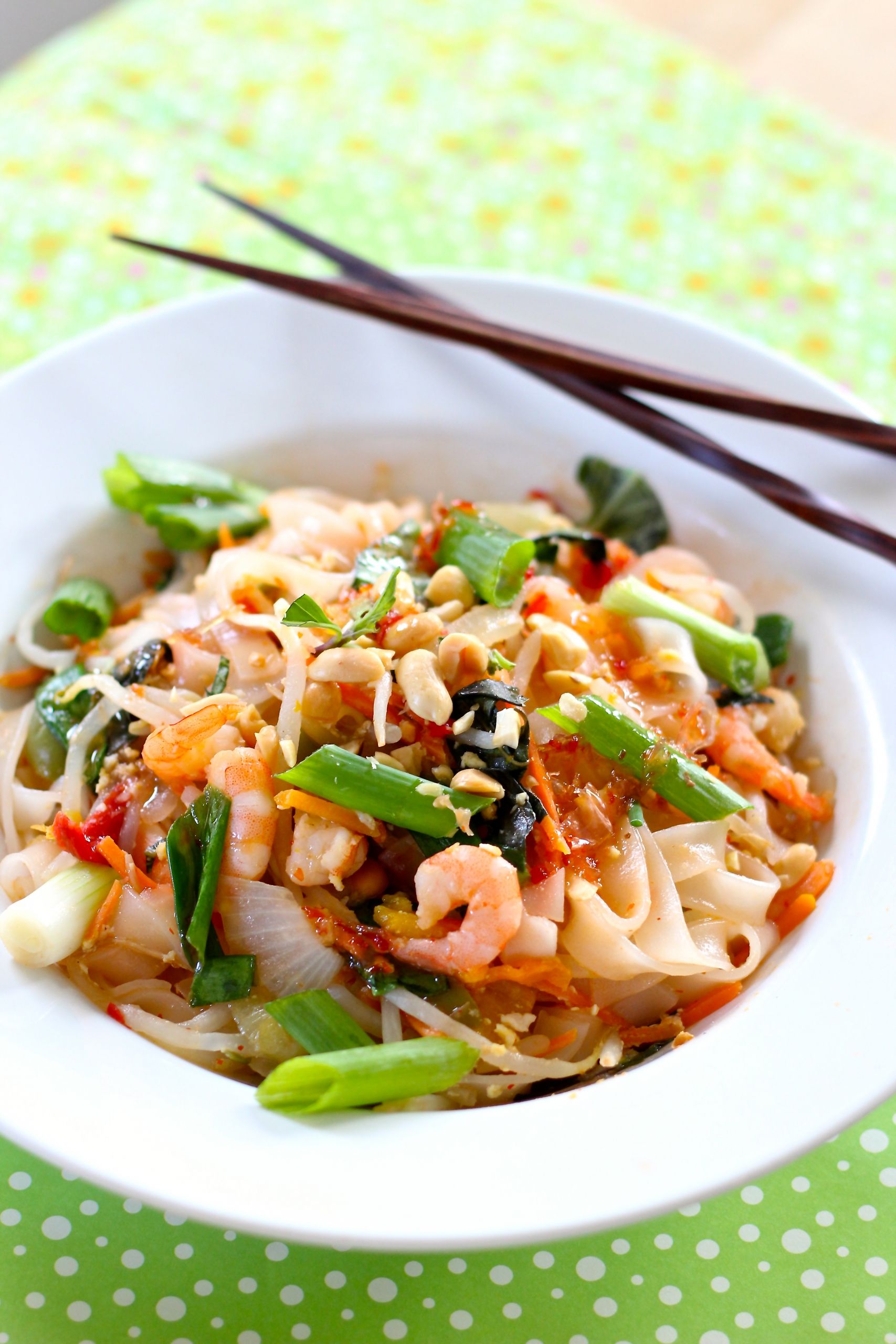 Thai Shrimp Noodles
 Drunken noodles with shrimp