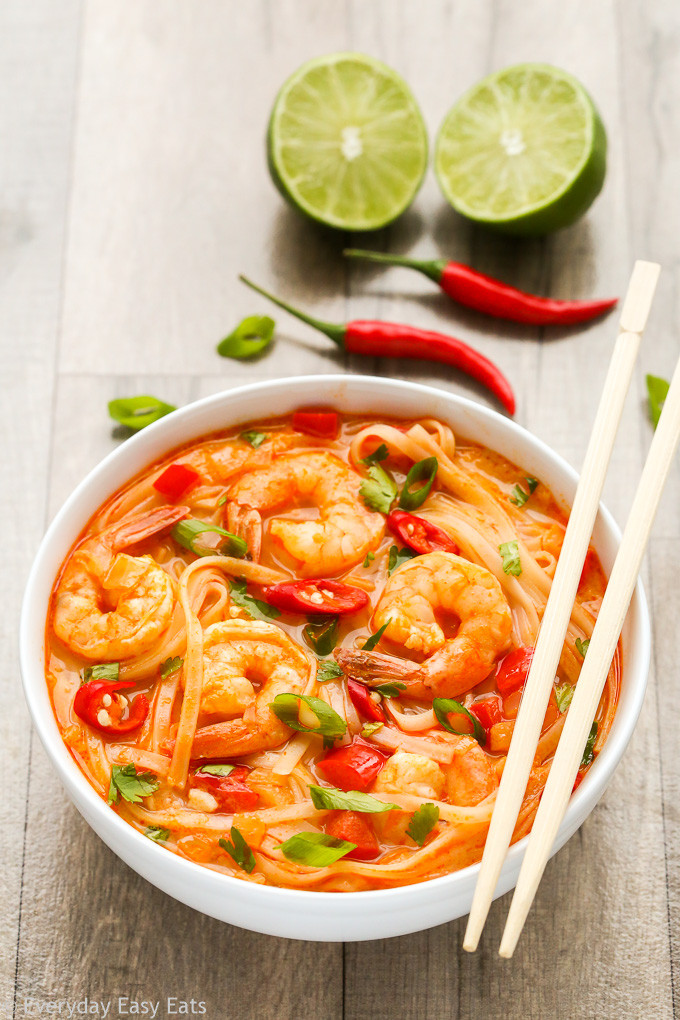 Thai Shrimp Noodles
 Thai Spicy Shrimp Noodle Soup