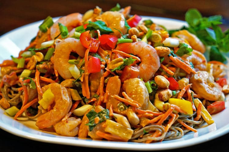 Thai Shrimp Noodles
 Thai Shrimp Salad with Buckwheat Noodles keviniscooking